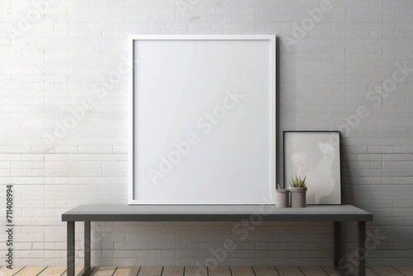 Obraz blank frame close up + background 