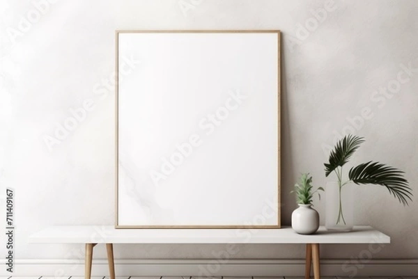 Obraz blank frame close up + background 