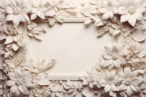 Obraz blank frame close up + background 