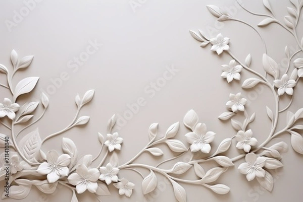 Obraz blank frame close up + background 