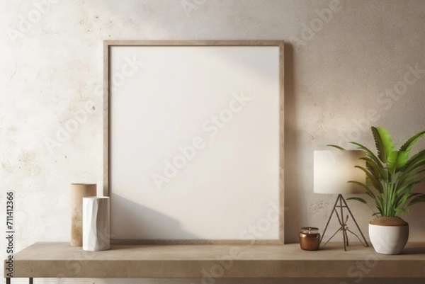 Obraz blank frame close up + background 