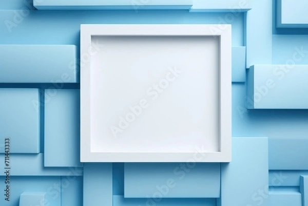 Fototapeta blank frame close up, Geometric Patterns Vibrant Colors Modern Artistry Abstract	
