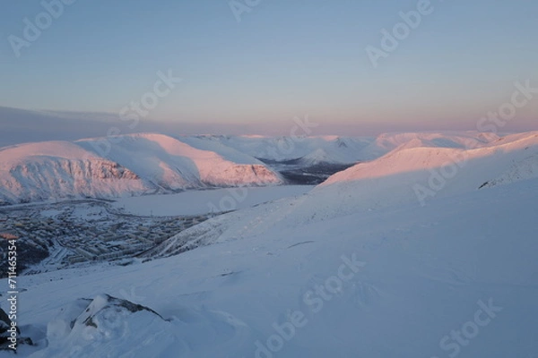 Fototapeta Snow arctic mountains