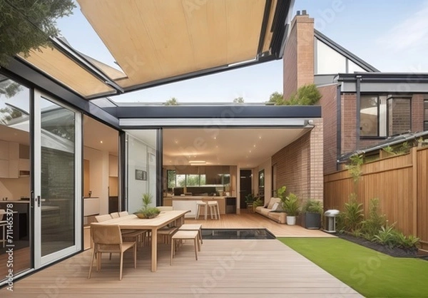 Obraz The renovation of a modern home extension
