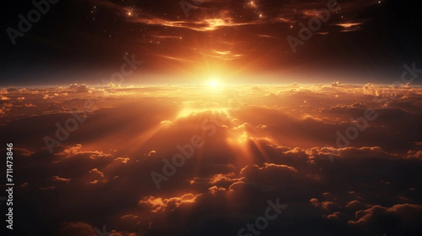 Fototapeta Wallpaper with clouds in the sky.