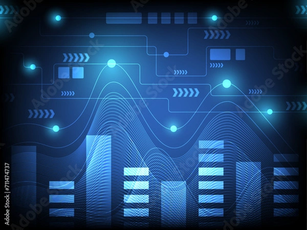 Obraz Abstract technology background vector illustration