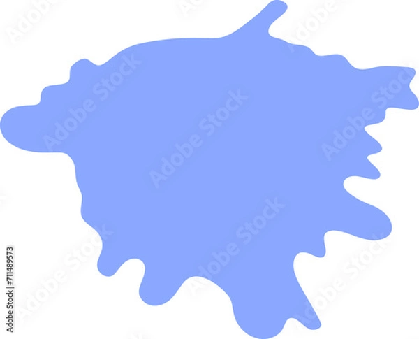 Obraz Abstract frame silhouette illustration. Blotch shape decorative element