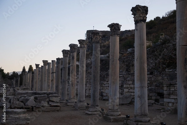 Obraz Buildings in the Ancient City of Ephesus, Ancient Buildings. Historical places. High quality photo