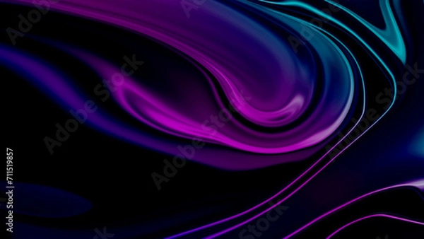 Obraz Abstract Purple Liquid Metal Background 