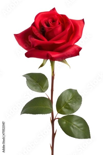 Obraz a rose in transparent background