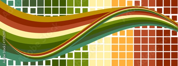 Obraz Flow and squares