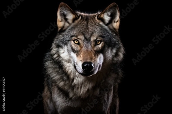 Obraz Wolf isolated on a white background