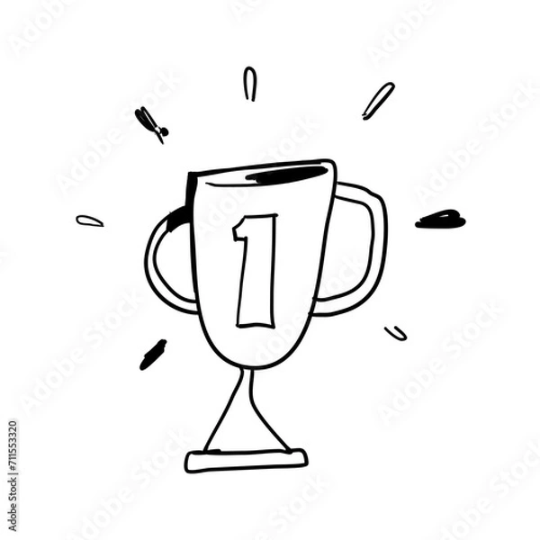 Obraz Doodle trophy
