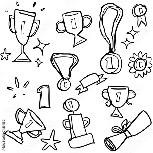 Obraz Doodle trophy