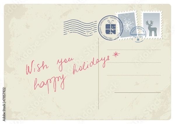 Fototapeta Christmas postcard