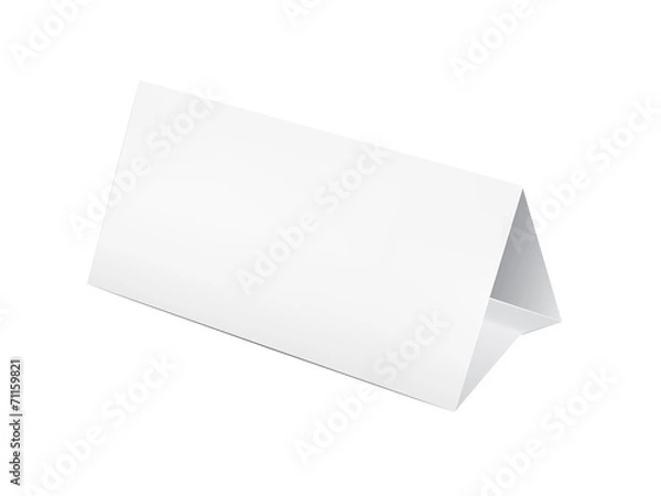 Fototapeta Paper table card