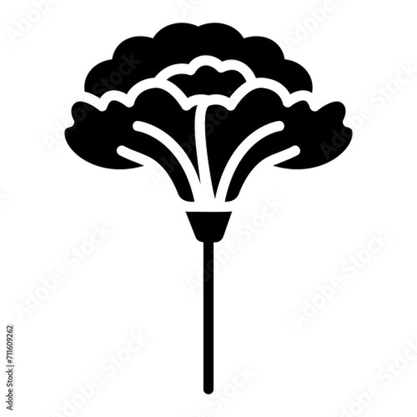Fototapeta carnation glyph icon