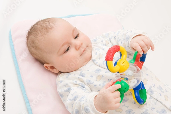 Obraz playing with rattle