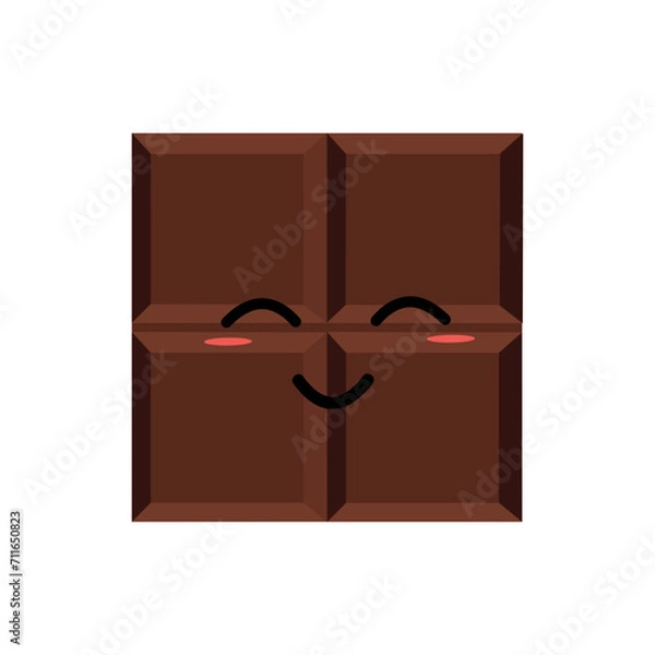 Obraz Kawaii Chocolate Illustration