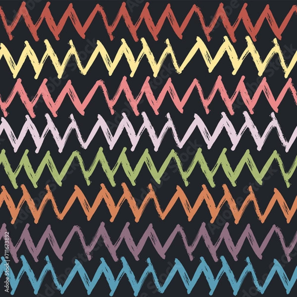 Obraz Colorful Zigzag