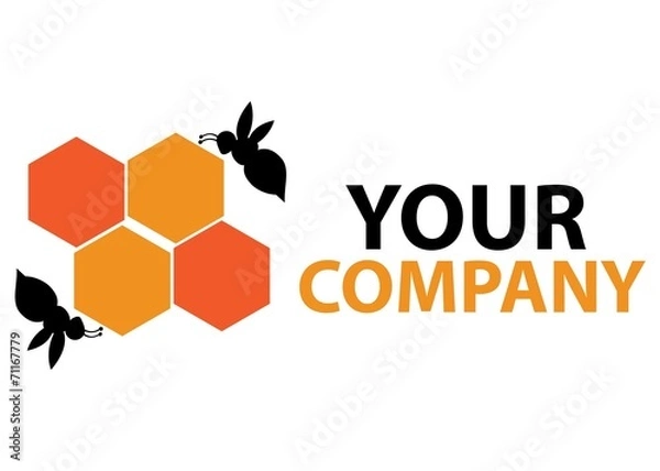 Fototapeta Honeybee Logo