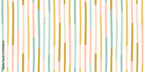 Obraz Abstract seamless pattern with stripes. Retro style. Modern abstract design for paper, cover, fabric, interior decor and other