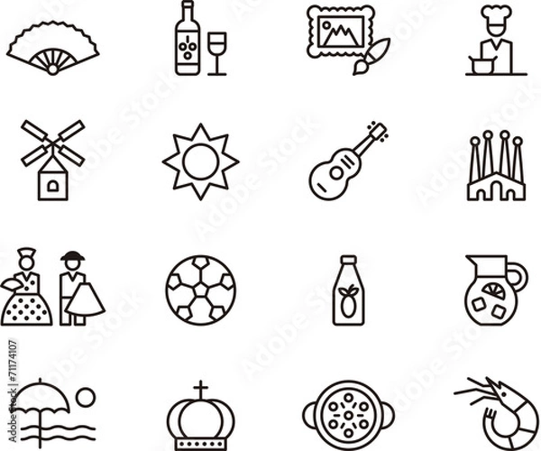 Obraz Ikony Hiszpanii