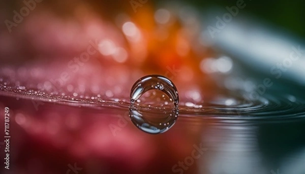 Obraz water drop blurry