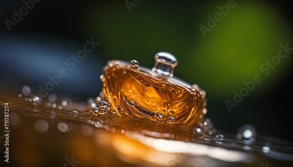Obraz water drop blurry