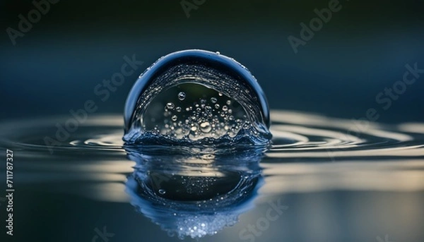 Obraz water drop blurry
