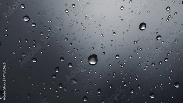 Fototapeta Moisture beads on a neutral backdrop.