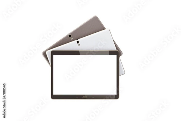 Obraz tablet screen front and back