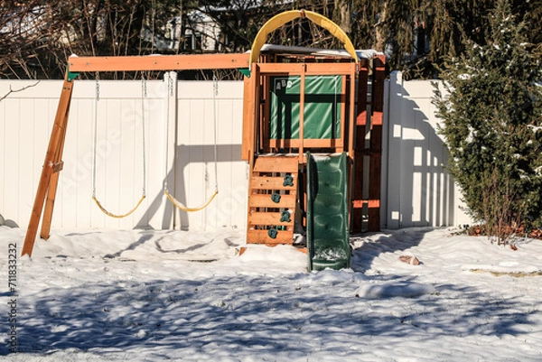 Obraz swing set in snow