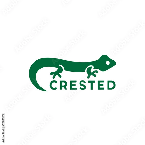 Obraz Crested Gecko Logo Image 