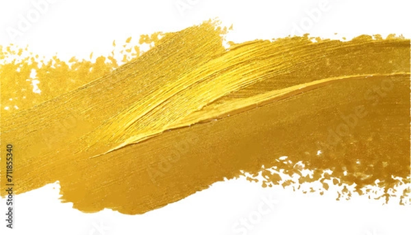Obraz gold brush stroke, background / backdrop, vector graphic resources