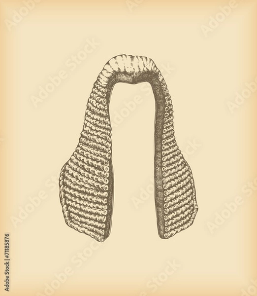 Fototapeta Judge wig