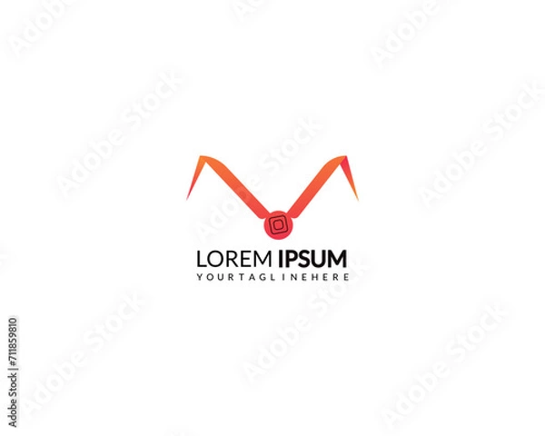 Fototapeta Usable for Business and Technology Logos. Flat Vector Logo Design Template Element.