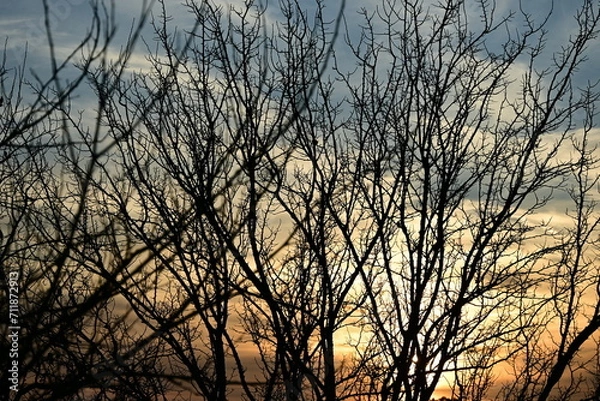 Obraz sunset in the mountains