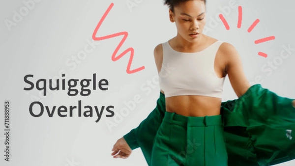 Fototapeta Squiggles Quick Flash Action nakładki