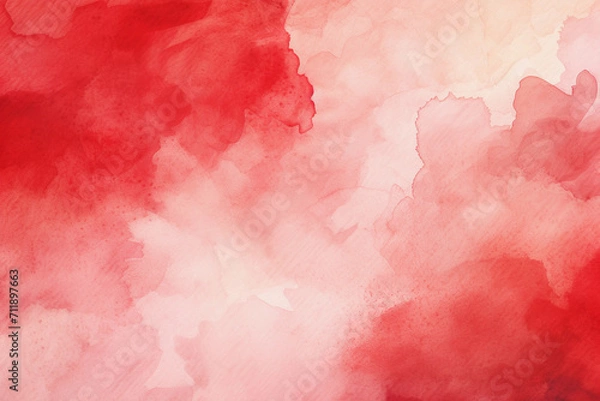 Fototapeta Red watercolor background texture