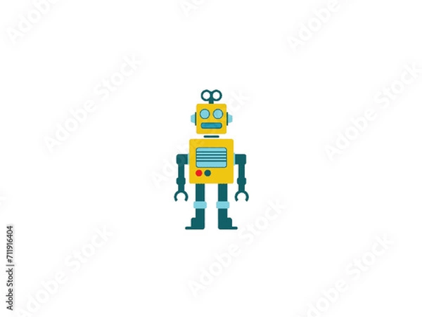 Obraz robot with a idea