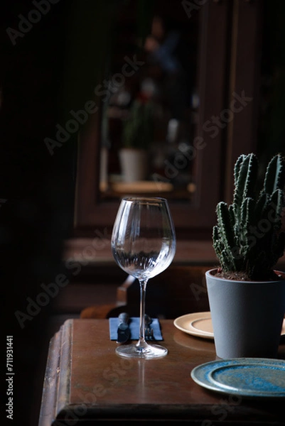 Fototapeta glasses on a table