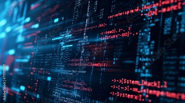 Obraz Technologia sieć komputerowa Cyberprzestępca bezpieczeństwa hakerów Generatywny AI