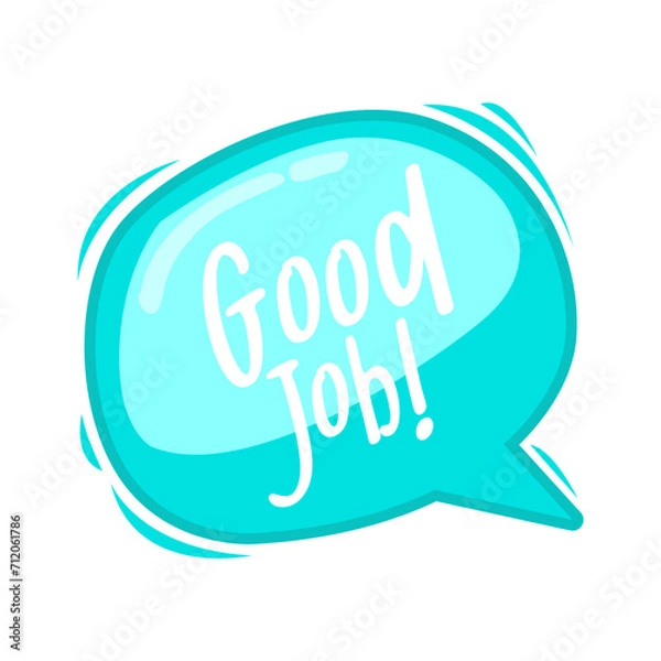 Fototapeta Speech bubble collection colorful. hand draw style