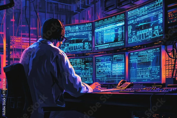 Fototapeta Rigorous testing was conducted to identify and rectify any potential Y2K-related issues