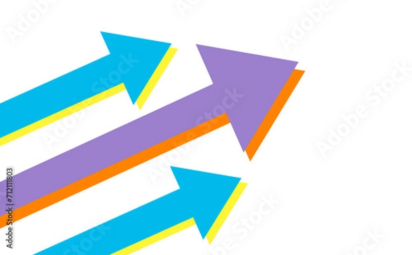 Fototapeta カラフルな矢印