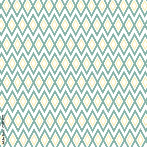 Fototapeta Tribal fabric, traditional fabric ethnic, abstract geometric ikat pattern. Handmade Aztec fabric carpet decoration wallpaper boho native vector background