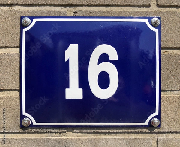 Obraz The number 16