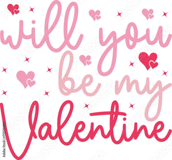 Obraz valentines svg design cut files