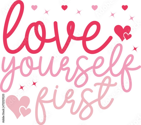 Obraz valentines svg design cut files